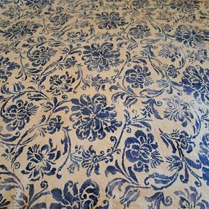 Rectangular Blue Print Tablecloth